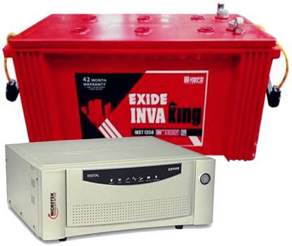 EXIDE IKST 1350 +MICROTEK UPS EB 900 Tubular Inverter Battery