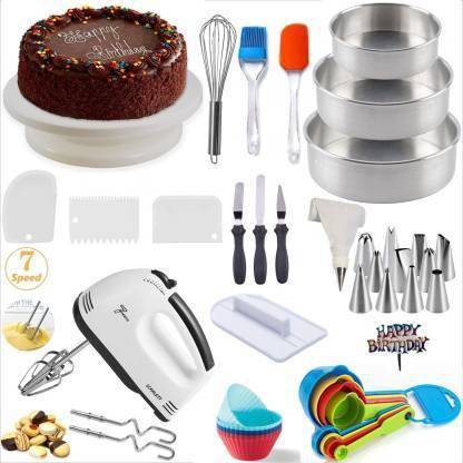 Unique shop CAKE BAKING TOOLS ALL IN ONE COMBO Multicolor Kitchen Tool Set (Multicolor) Kitchen Tool Set