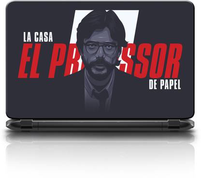 WALLPIK Money Heist - Professor - Laptop Skin - Decal - Sticker - Fit for All Brands and Models - WP1053(14-inch) Vinyl Reusable Laptop Skin Compatible for 14 inch