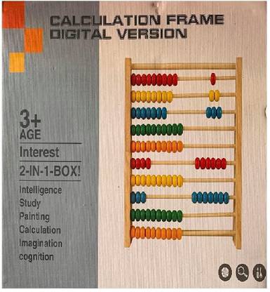 KNAFS Wooden Abacus Educational Toy for Children Early Math Learning Toy Numbers Counting Calculating Beads Digital Counter Abacus Toy