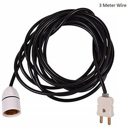 Electro Factory Bulb Holder With Wire - 3 Meter Long Wire Copper Light Socket