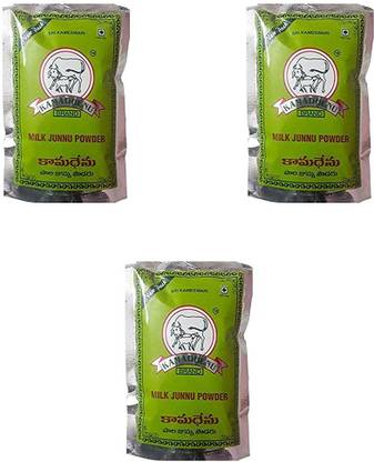 PMW Kamadhenu Junnu Powder - 300 Grams(100Gx3) - Kharvas - Ginna - Seembaal Kadambu - Kharwas - Chenna Powder Flavored Milk Powder