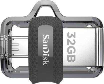 SanDisk 32GB 32 GB Pen Drive Compatible with Desktop Computer, Laptop, Mobile, Tablet USB 3.0 Plastic Case