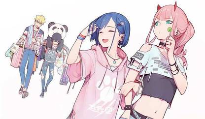 Hiro Darling In The Franxx Ichigo Darling In The Franxx Hd Matte Finish Poster Paper Print