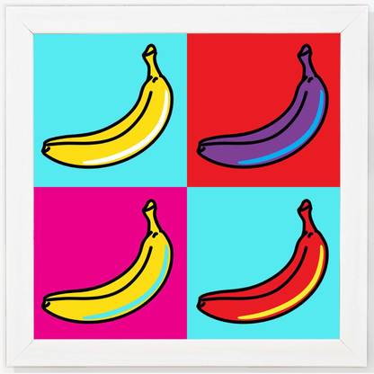 Banana - Pop Art Paper Print