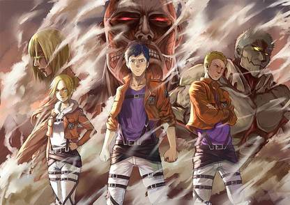Anime Attack On Titan Annie Leonhart Armored Titan Matte Finish Poster Paper Print