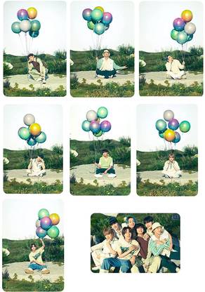 BTS 2021 MUSTER SOWOOZOO FESTA New type photoshoot photocards BTS photo set of 7 photos and one free group photo Total 8 cards Paper Print