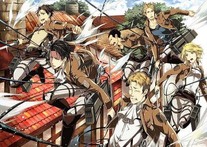 Anime Attack On Titan Auruo Bossard Erd Gin Matte finish Poster Paper Print