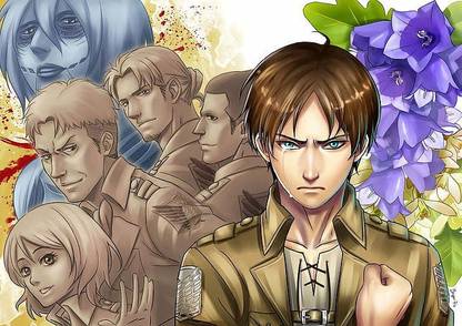 Anime Attack On Titan Auruo Bossard Erd Gin Matte finish Poster Paper Print