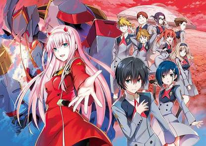 Xx Hiro Darling In The Franxx Ichigo Darling In The Franxx Matte Finish Poster Paper Print