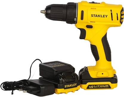 STANLEY 10.8V Li-Ion Cordless Compact Drill Machine w Battery Charger-2x1.5Ah Batteries SCD121S2K Cordless Drill