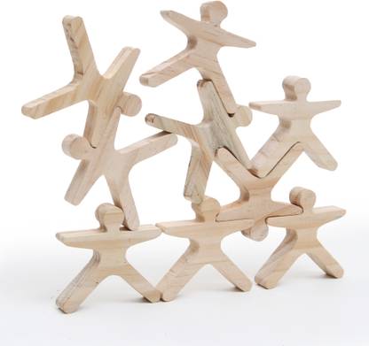 opatoys Acrobots - Balancing Wooden Stacking Toy -100 Pieces (Mega Set)