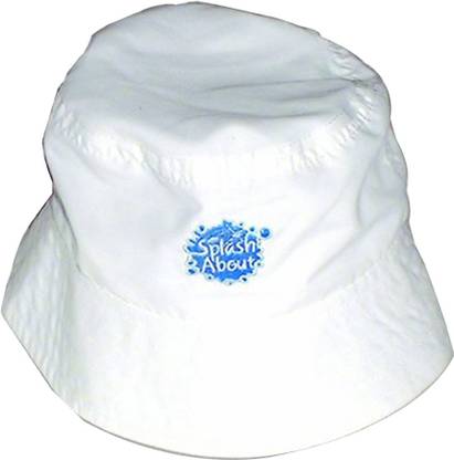 Splash About Bucket Hat-White Medium Swimming Cap