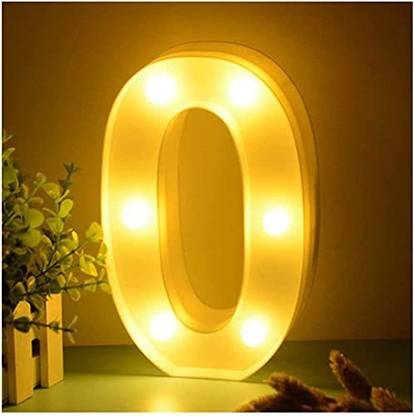 Balloonistics 3D LED Marquee Number Lights Sign, Light Up Number Lights for Decoration Night Lamp