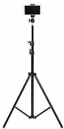webster 6.9" feet (20cm) strong Metal mobile phone tripod/camera stand,beauty ring fill light stand, photography umbrella ,selfie video recording [2.1 meters tripod] with mobile phone clip Tripod Kit