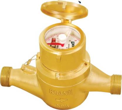 bellstone Kranti Brass Class A KAM- G (20 MM) Water Meter Magnetic Drive IS -779/94 Threaded Watermeter