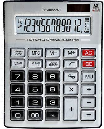 Neel CT-8800GC CT-8800 GC Check & Correct Basic & Financial Calculator 12 Digit 2 Way Power Financial Calculator