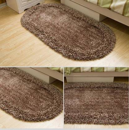 RM Handloom Brown Polyester Carpet