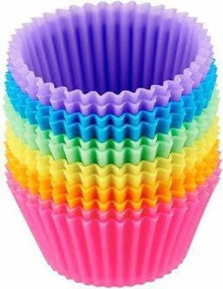 KitchExpo Silicone Cupcake/Muffin Mould 12