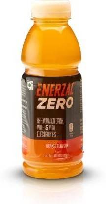 Enerzal Liquid 400 ML(Pack of 24, 24x400 ml, Orange Flavored) Energy Drink