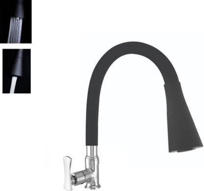 HARISTO SNB 411 Swan Neck Black Kitchen/Basin Table mounted Flexible Spout 411 Spout Faucet