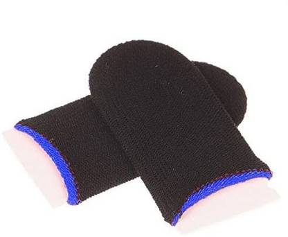 Viraan Combo pack 0f Mobile Pubg white metal Trigger- Controller Battle Royale Sensitive Shoot and Aim.with 2 pair finger sleeves Supports for All Android and iOS Phones  Gaming Accessory Kit