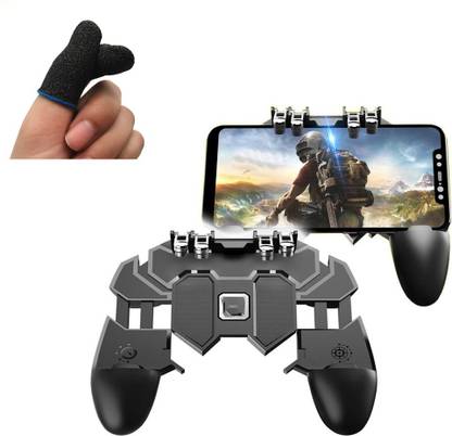 PHAGQU 6 Finger Mobile Game Controller + Triggers + Gaming Sleeves 1 GB