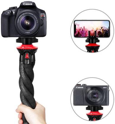 ATSolutions vlogging Gorilla pod Tripod Fully Flexible And 360 Rotating 12inc Black 3 Axis Gimbal for Camera, Mobile