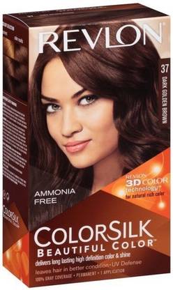 Revlon Colorsilk Beautiful Hair Color , No.- 37 Dark Golden Brown