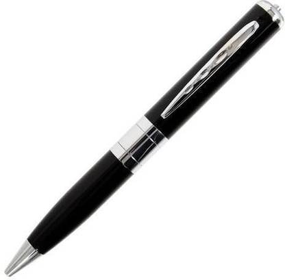 Spy World Khufiya Spy Pen Hidden Mini Camera with Audio/Video Recorder 32GB Supportable Multifunction Home Security Rechargeable Built Battery Memory Card Inserting Home Office Kids Baby Pet Monitoring - Silver Black Security Camera
