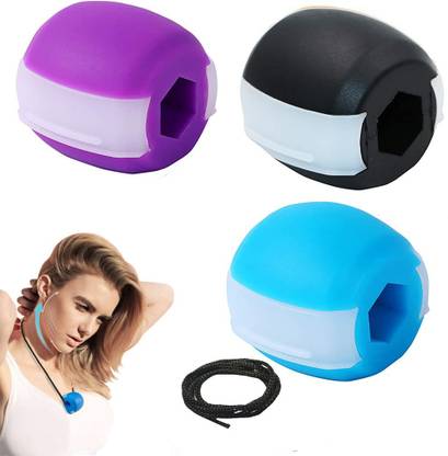 maycreate 3 Pack Jaw Excerise Chew, Jawline Exerciser, jaw exerciser for Women & Men, Jaw Trainer Jawline shaper jaw Workout, Double Chin Reducer, Face Slimmer and Neck Toning, Define Your Jawline Massager