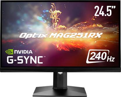 MSI Optix 62.23 cm (25 inch) Full HD IPS Panel Ultra Thin Bezel | Height Adjustable Gaming Monitor (Optix MAG251RX)