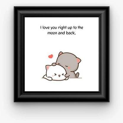 Couples Emotion Plastic Wall Photo Frame