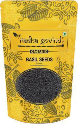 Radha Govind Organic Basil Seeds (Sabja) Seed