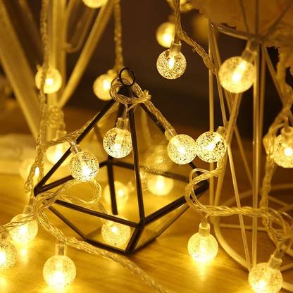 StyBuzz 20 LEDs 3 m Yellow Steady Bulb Rice Lights