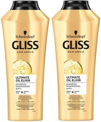 Schwarzkopf Gliss Oil elixir Shampoo 400ml (PACK OF 2)
