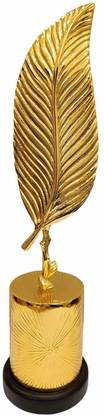 The Art Age Metal Leaf Showpiece Leaf Statue for Home Decor Showpiece for Living Room Vastu Home Decor Items for Home Decor Artifacts for Home Décor Modern Artifact Showpiece Decorative Showpiece  -  51 cm