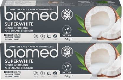 biomed Superwhite, Fluoride-free, Gentle whitening and Enamel strength Toothpaste