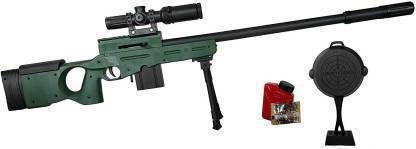 wonder digital 30 Inches Long High Grade Real Scale AWM Sniper Toy Gun with Jelly Shots, Scope , Water Crystal Bullets PUBG Pan Toy Gun Set for Boys Guns & Darts Guns & Darts
