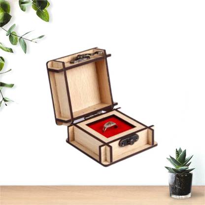 J & M ART wooden ring box ring box, wedding ring Vanity Box