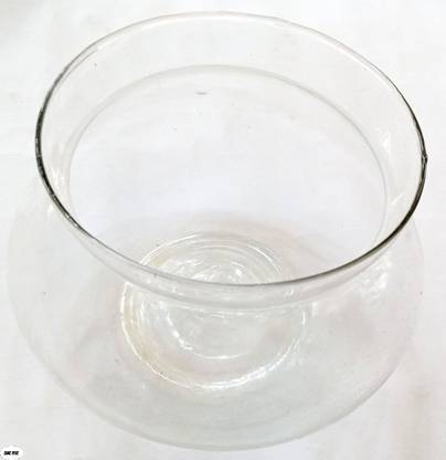 Hive Dive Bamboo JAR/Candy JAR/Glass Pot/JAR (4") Glass Vase (4.72 inch, White) Glass Vase