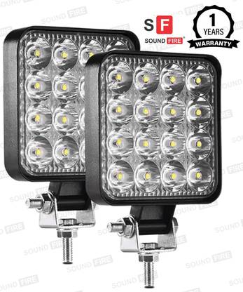 SF 16 LED Square Fog Light Waterprof Headlight Car, Van, Motorbike LED (12 V, 48 W)