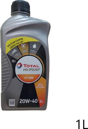 TOTAL Hi - Perf 4T 500 (20W - 40) High Performance Engine Oil