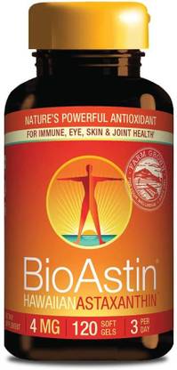 BioAstin Hawaiian Astaxanthin 4mg, 120 Count