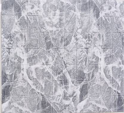 DOOR BASE Vinyl Decorative Grey Wallpaper