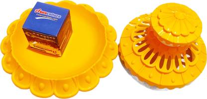 AD ENTERPPRISE AD-BOWL TOP COVER ,BESS AND LED LIGHT FOR 8" AND 10" BOWL AQUARIUM (YELLOW) Aquarium Stand