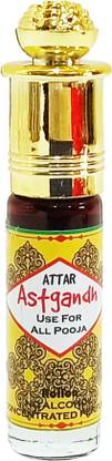 INDRA SUGANDH Attar Astgandh With 8 Variant Combination - Kasturi,Amber,Kesar,Chandan,Gulab,Oudh,Heena Mix ~ The Divine Reach Fragnance Floral Attar