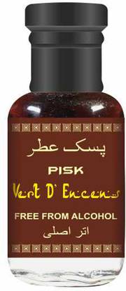 PISK VERT DE ENCENS CONCENTRATED PERFUME OIL FRAGRANCE OIL 12ML ROLL ON BOTTLE Floral Attar