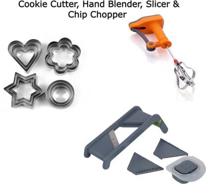 Sachi Enterprises Cookie Cutter, Hand Blender, Slicer & Chip Chopper Cookie Cutter