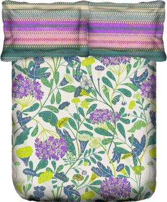 STELLAR HOME Cotton Double Flat 144 TC Printed Bedsheet